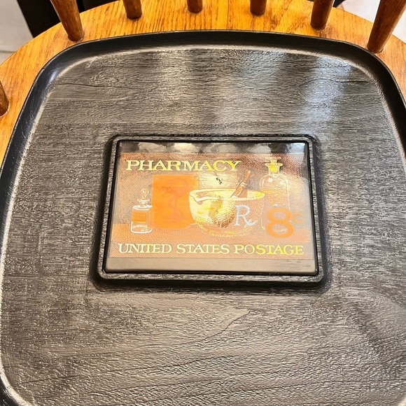 Westwood Thermo-Serv Serving Tray featuring the 1972 U.S Pharmacy Postage Stamp - Picture 11 of 12